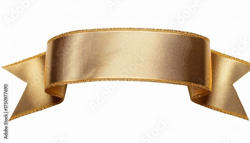 Gold Banner Ribbon Label Transparent