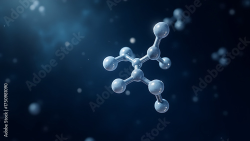 A microscopic image of folic acid (butyrate), a short-chain fatty acid (CH3CH2CH2COOH).