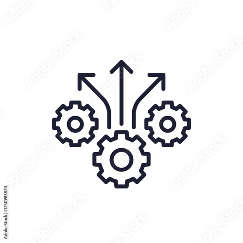 operation or production process line icon