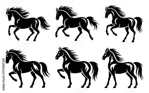 Collection of cartoon-style ancient scrolls and old parchment paper for fantasy maps or historical messages. A vector illustration set isolated on a white background