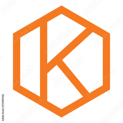 Potassium icon vector with K letter symbol for nutrition facts label and electrolyte balance design.