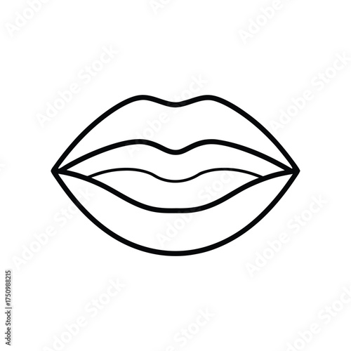 Illustration of lips, a symbol of beauty, sensuality, and communication, perfect for beauty, fashion, and lifestyle content