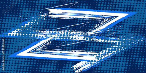 Minimal Abstract Blue Sport Grunge Design On Dark Background modern.