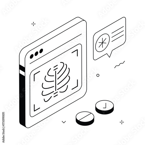Take a look at this amazing isometric illustration of medical imaging