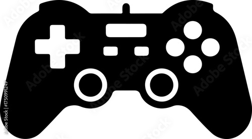 game controller silhouette vector illustration