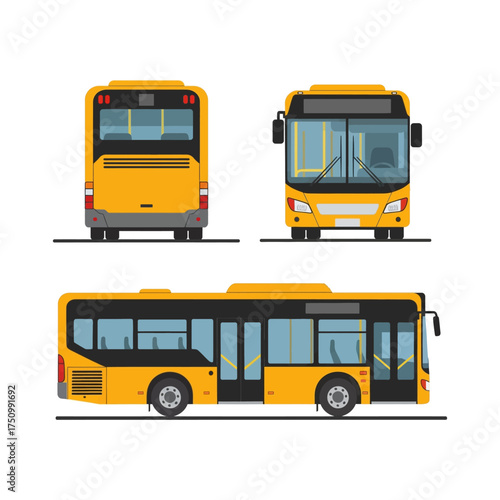 Vibrant Yellow School Bus on a Sunny Day