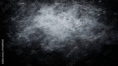 A textured dark background with scratches and a subtle light area