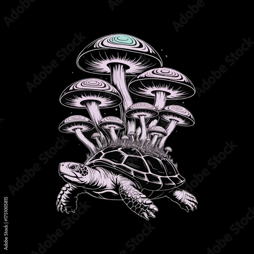 black and white illustration of a fish holding an umbrella while standing in water. It is a vector illustration often used for stock photos, t-shirt designs, or other graphic art