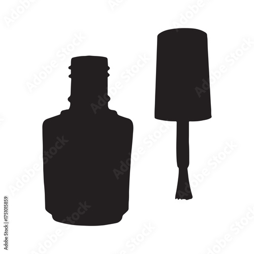 illustration of nail polish isolated on white background