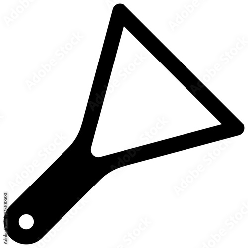 Funnel. Outlined stroke vector icon with black-filled details.