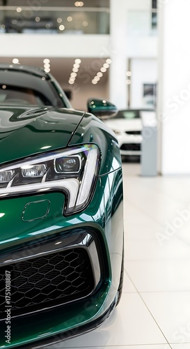 Emerald Elegance - A Glimpse of Automotive Luxury and Design.