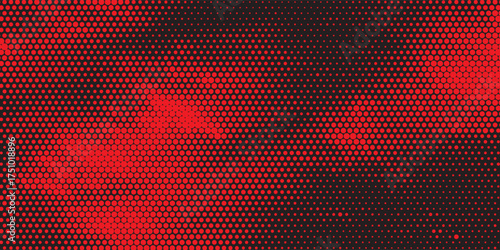 Bubble wrap lit by red light. Abstract background.