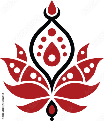 folk art kolka design hand drawn vector illustration