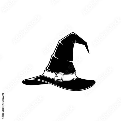 Enigmatic witch's hat emblem showcasing mystique and traditional sorcery design
