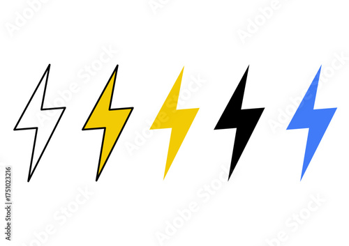 lightning bolt icons