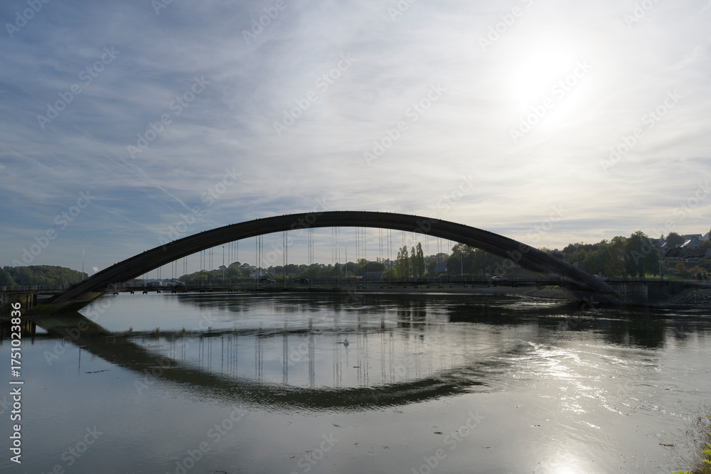 Naklejka premium Paysage de Tréguier, petite cité de caractère - Bretagne France