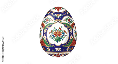 Intricate floral artistry adorns an elegant easter egg, showcasing refined craftsmanship and