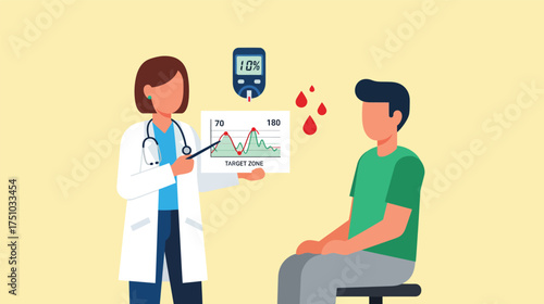 Doctor Explains Blood Sugar Levels To Patient