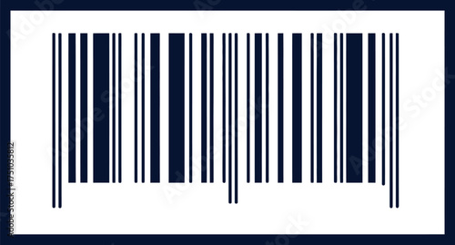 barcode vector element for product identification, logistics, and inventory management design applications