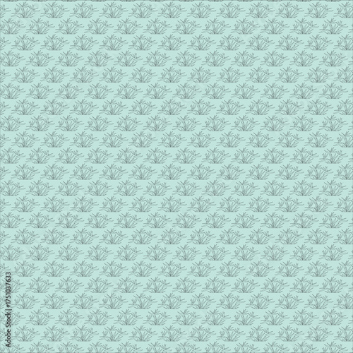 Teal Textured Fabric Pattern Background with Subtle Repeating Geometric Motif for Design