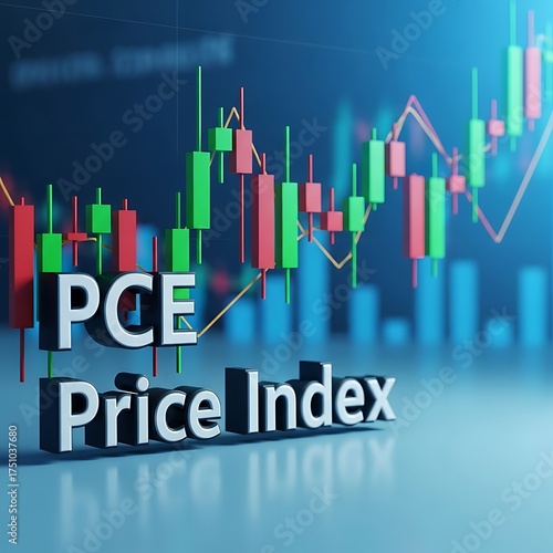 PCE Price Index - Economic Indicator with Candlestick Chart and Data.