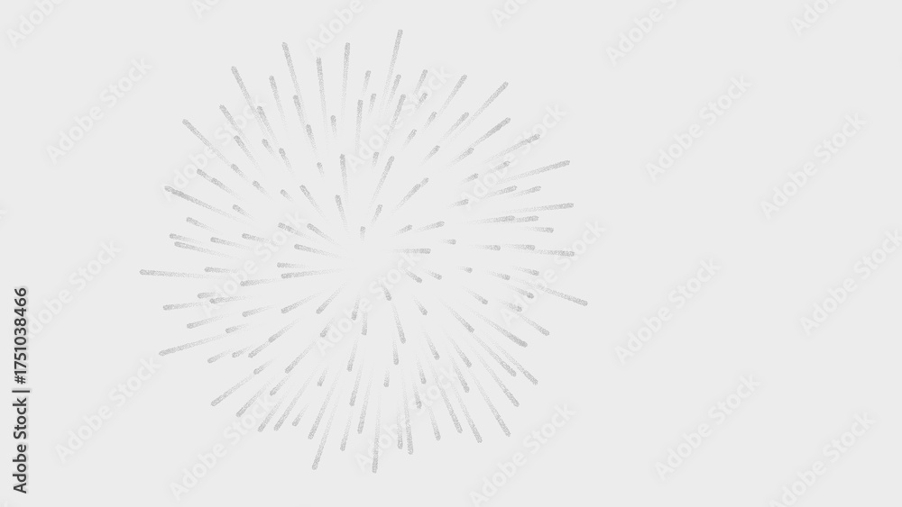 Obraz premium Symmetrical White Radial Starburst Explosion Graphic with Speed Lines Effect Isolated on Transparent Background