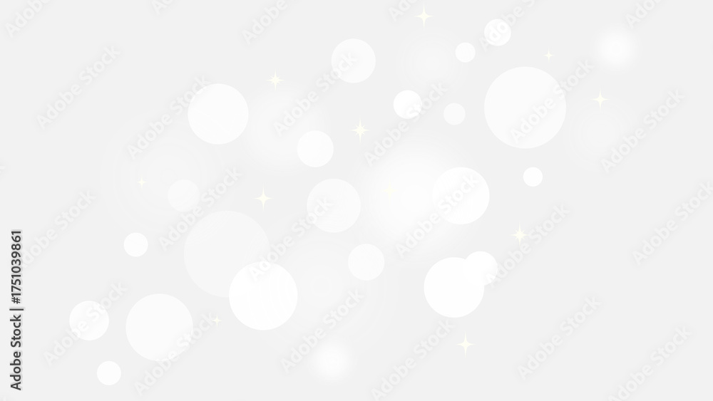 Obraz premium Cluster of White Bokeh Lights Sparkle Effect with Transparent Background