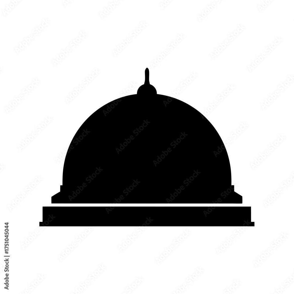 Fototapeta premium Iconic dome structure architectural silhouette symbol for government buildings and landmarks