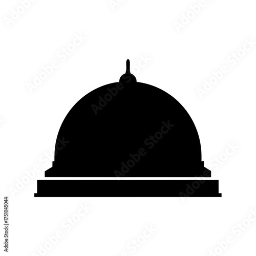 Iconic dome structure architectural silhouette symbol for government buildings and landmarks