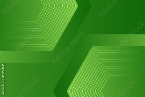 Green hexagon background, pattern, hexagon wallpaper. Vector illustration.