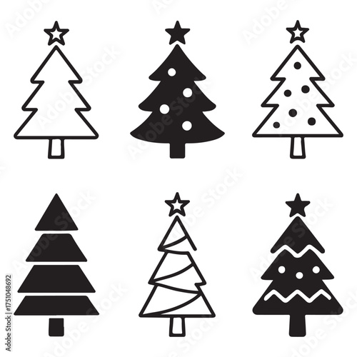 Christmas Tree Icons Collection