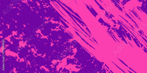 Running Poster Design %E2%80%93 Abstract Colorful Splash Illustration in Purple and Blue for City Marathon