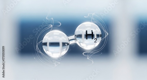 Conceptual Representation of Hydrogen Molecule in Scientific Context
