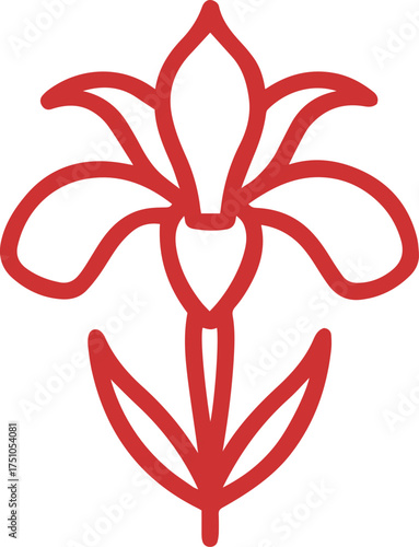 Red Flower Icon