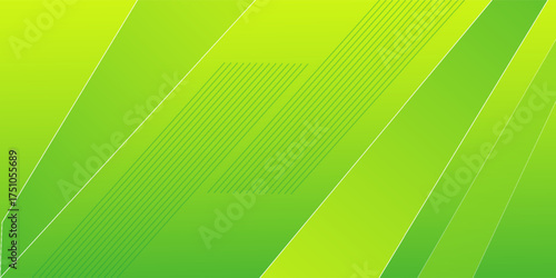 Green Abstract Background with line and diagonal shape. Vector Illustration