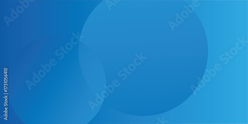Blue Abstract Circles Over Gradient Background For Modern Tech Calm Minimal Design Backdrop Stock Image eps10