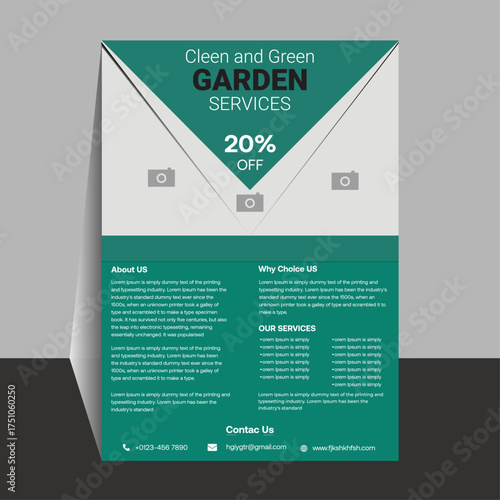 lawn care flyer design template. landscaping and gardening lawn care service flyer, poster, leaflet design lawn care garden or landscaping services Tree and gardening service poster leaflet design.