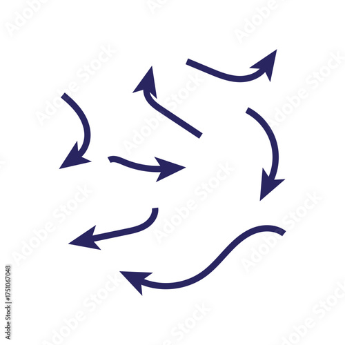 Hand drawn arrows collection design