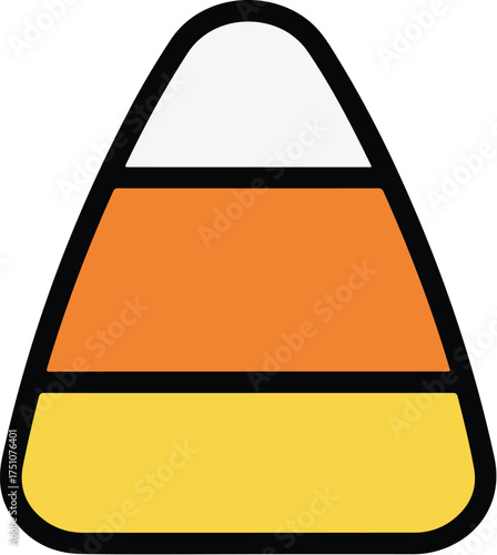 Spooky halloween candy illustration with festive colors