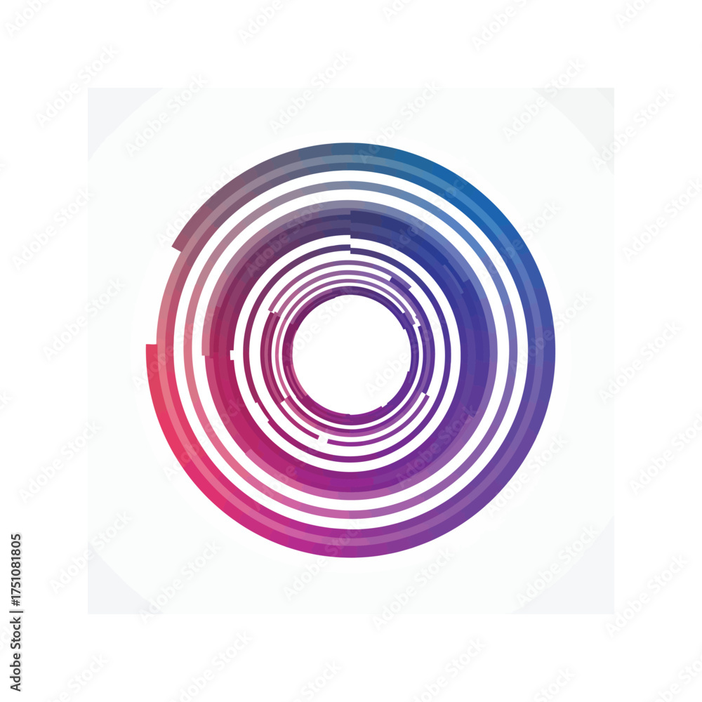 custom made wallpaper toronto digitalAbstract blue vector background design featuring circles and a subtle spiral pattern for a modern business concept illustration
