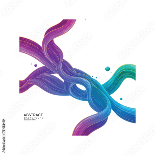 Wallpaper Mural Abstract colorful wave background with smooth smoke and light curve motion Torontodigital.ca