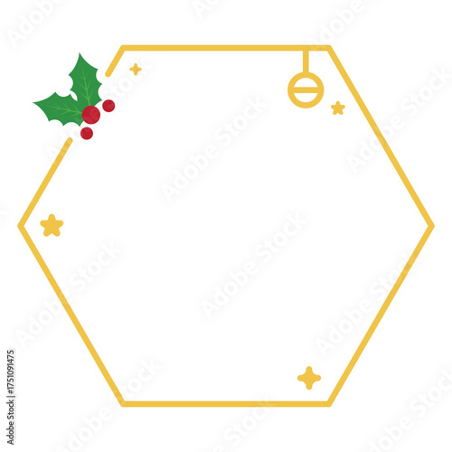Gold Christmas Frame