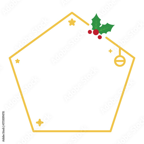 Gold Christmas Frame