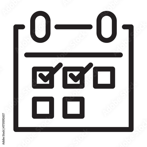 Calender Outline Icon