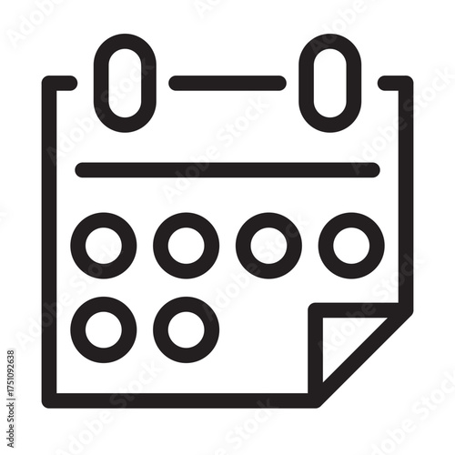 Calender Outline Icon