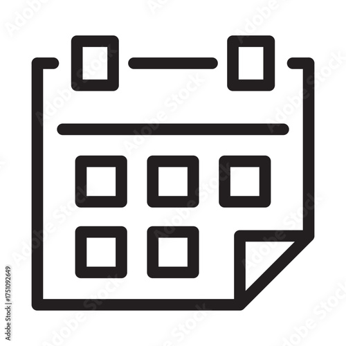 Calender Outline Icon