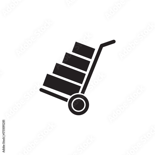 Hand truck with packages