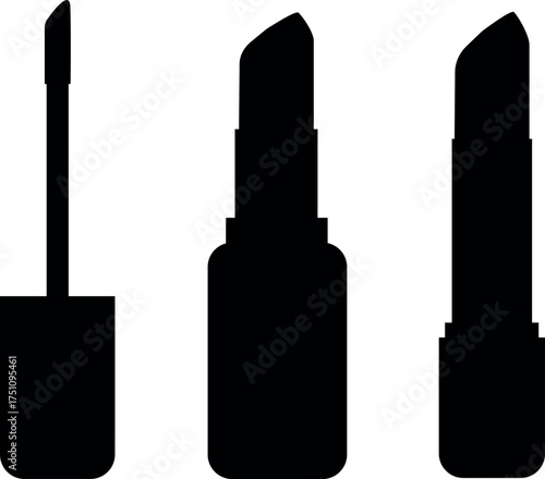 Lip Product Set Vector Illustration