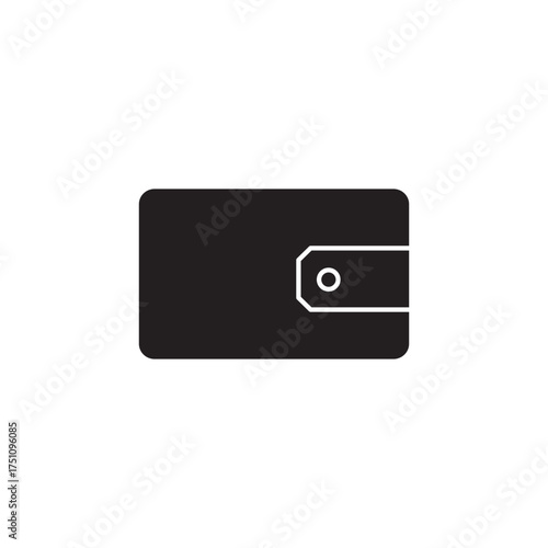 Wallet glyph icon vector