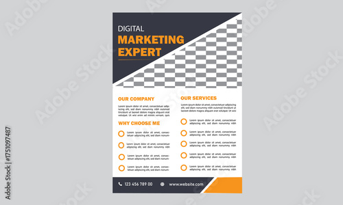 corporate minimal flyer design template